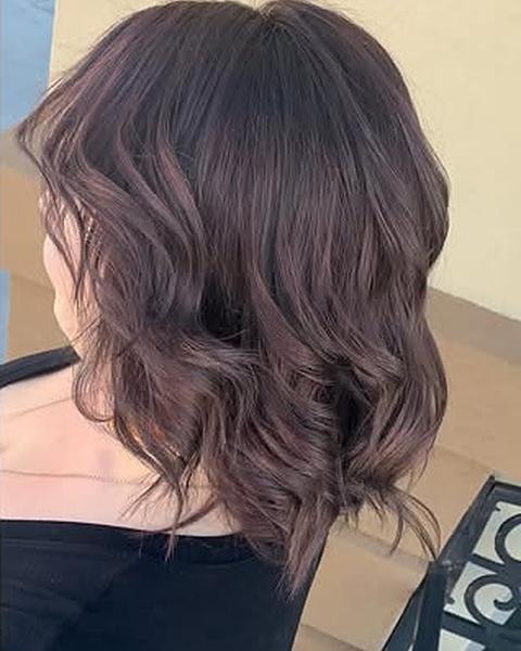 Chocolate brown waves